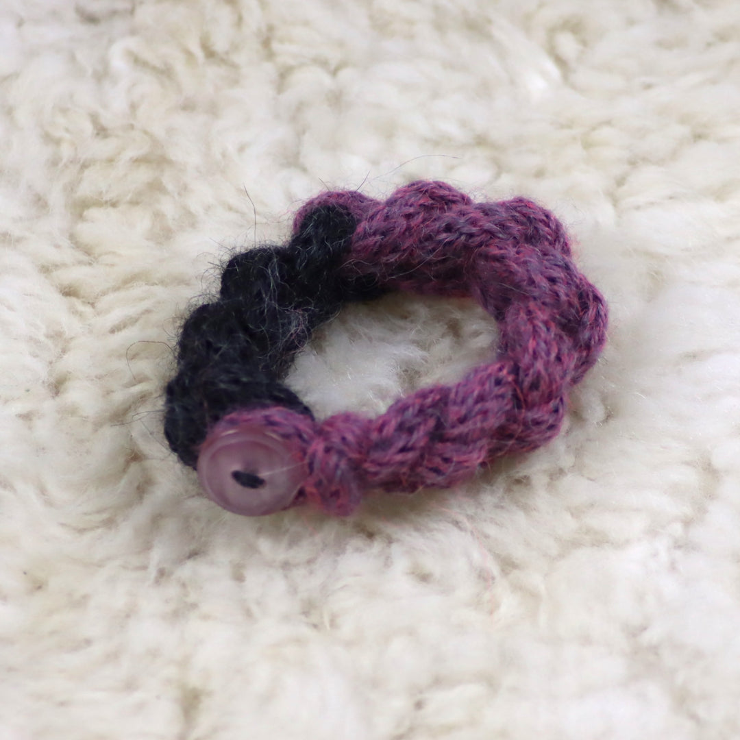 Alpaca wool wristband