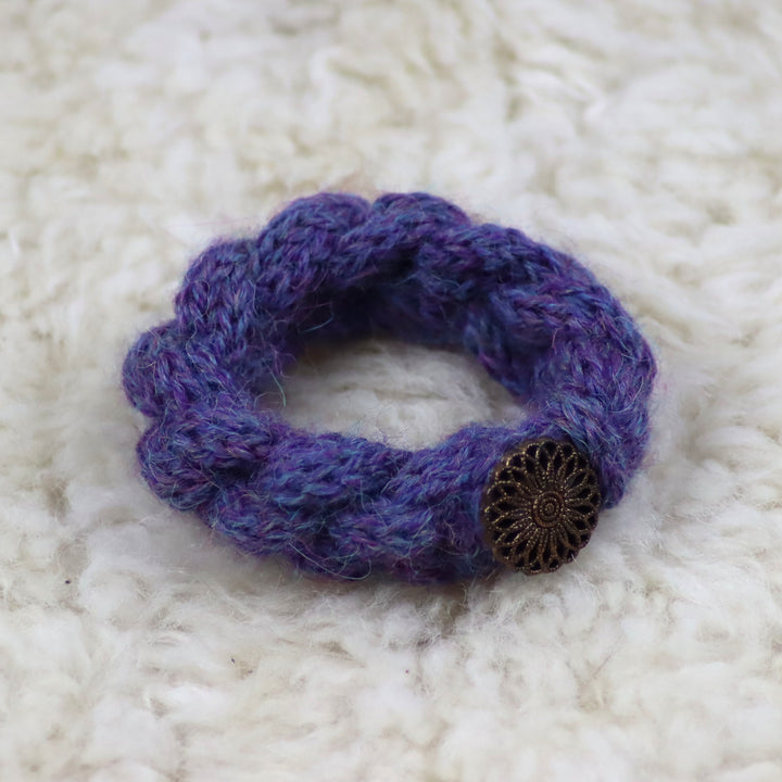 Alpaca wool wristband