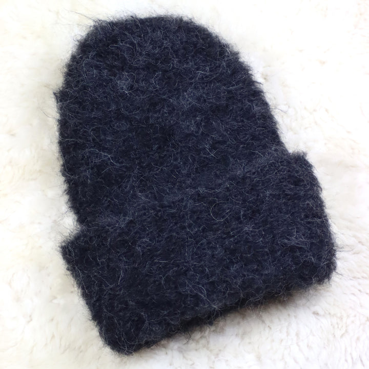 Rolled Brim Furry Hat - Puffy