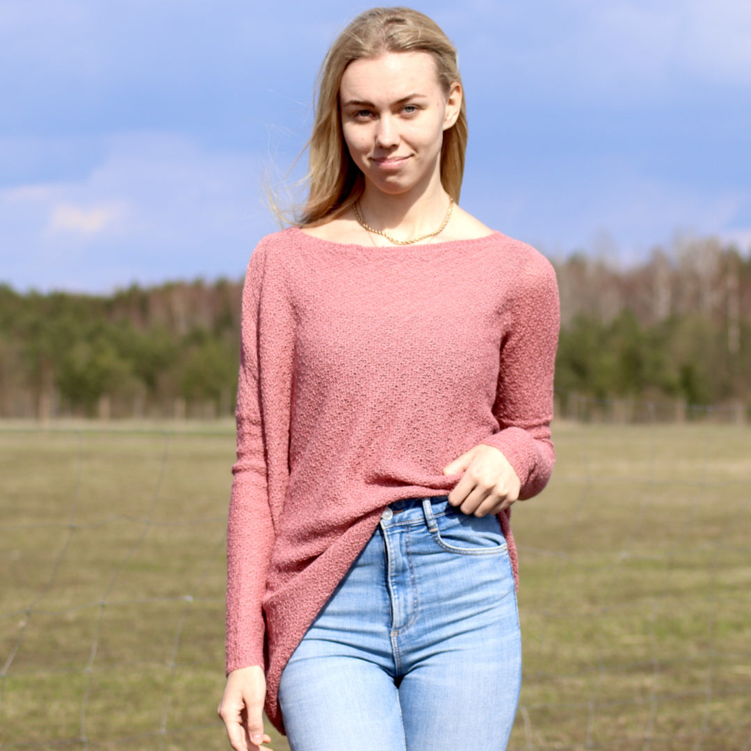 Baby alpaca wool airy sweater