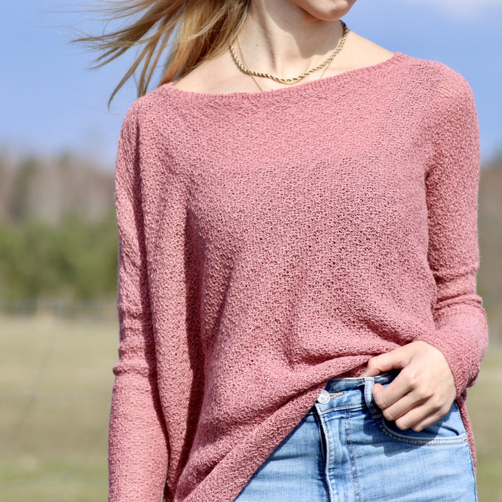 Baby alpaca wool airy sweater