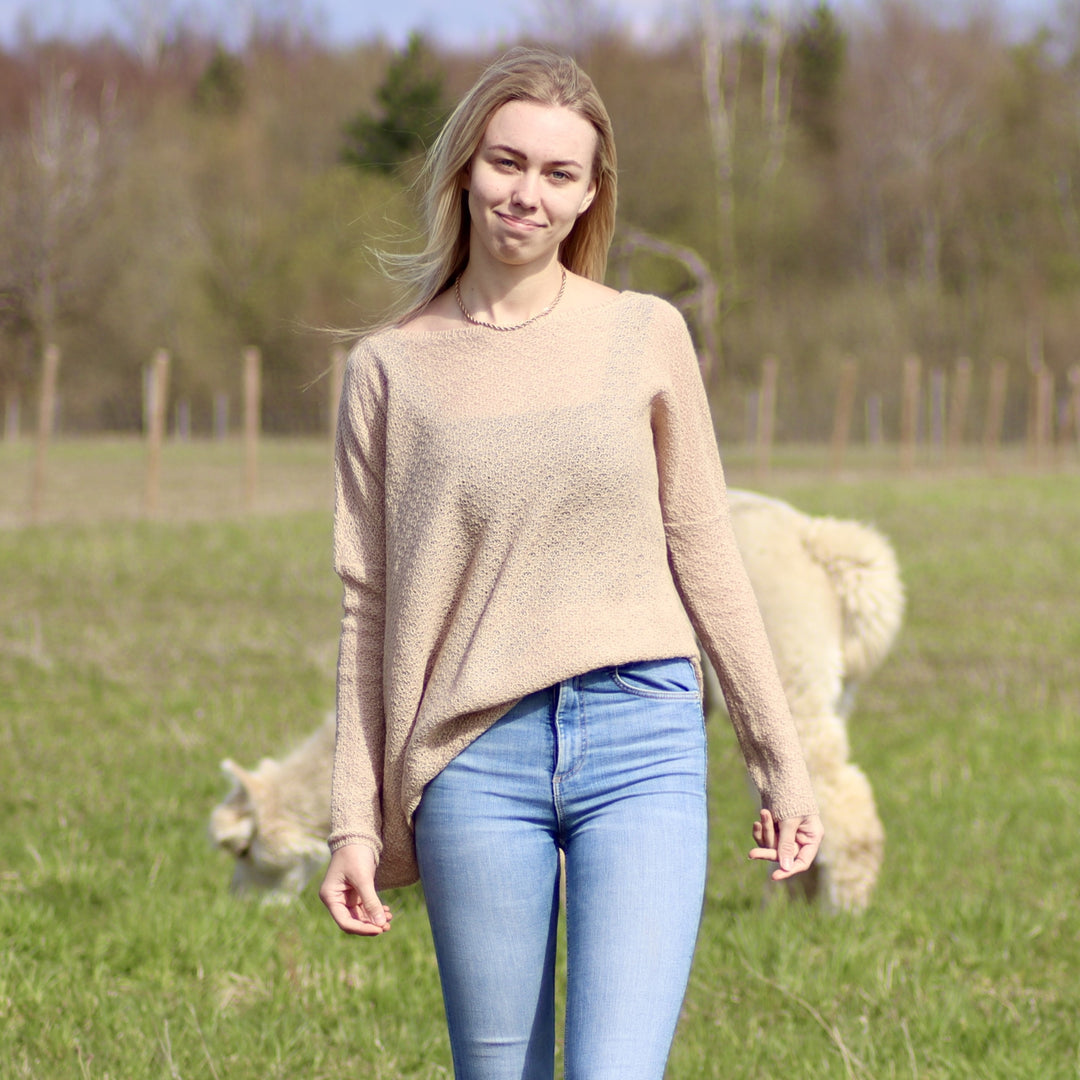 Baby alpaca wool airy sweater