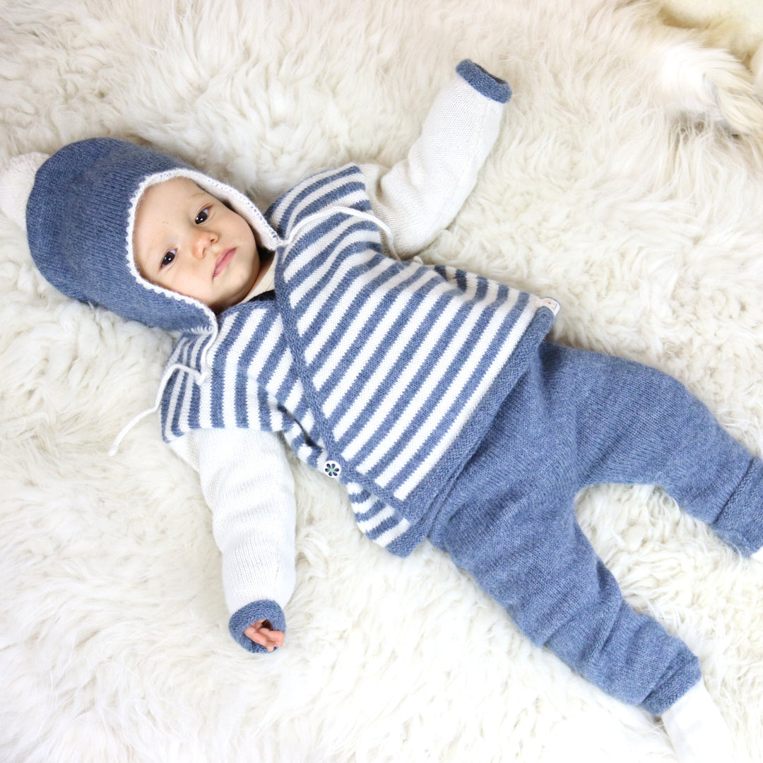 Striped baby set