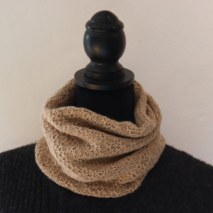 Thicker baby alpaca ring scarf