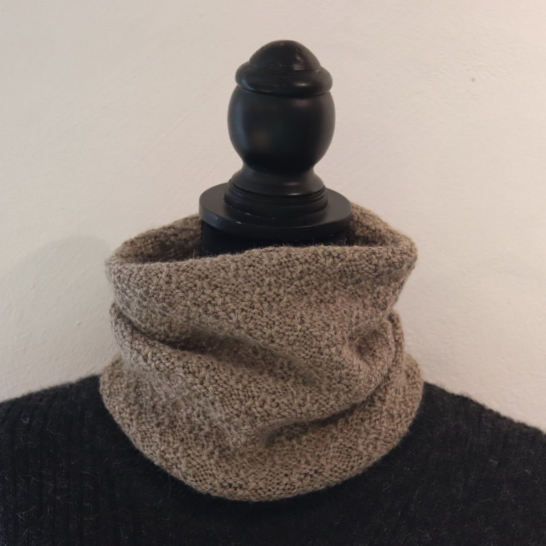 Thicker baby alpaca ring scarf