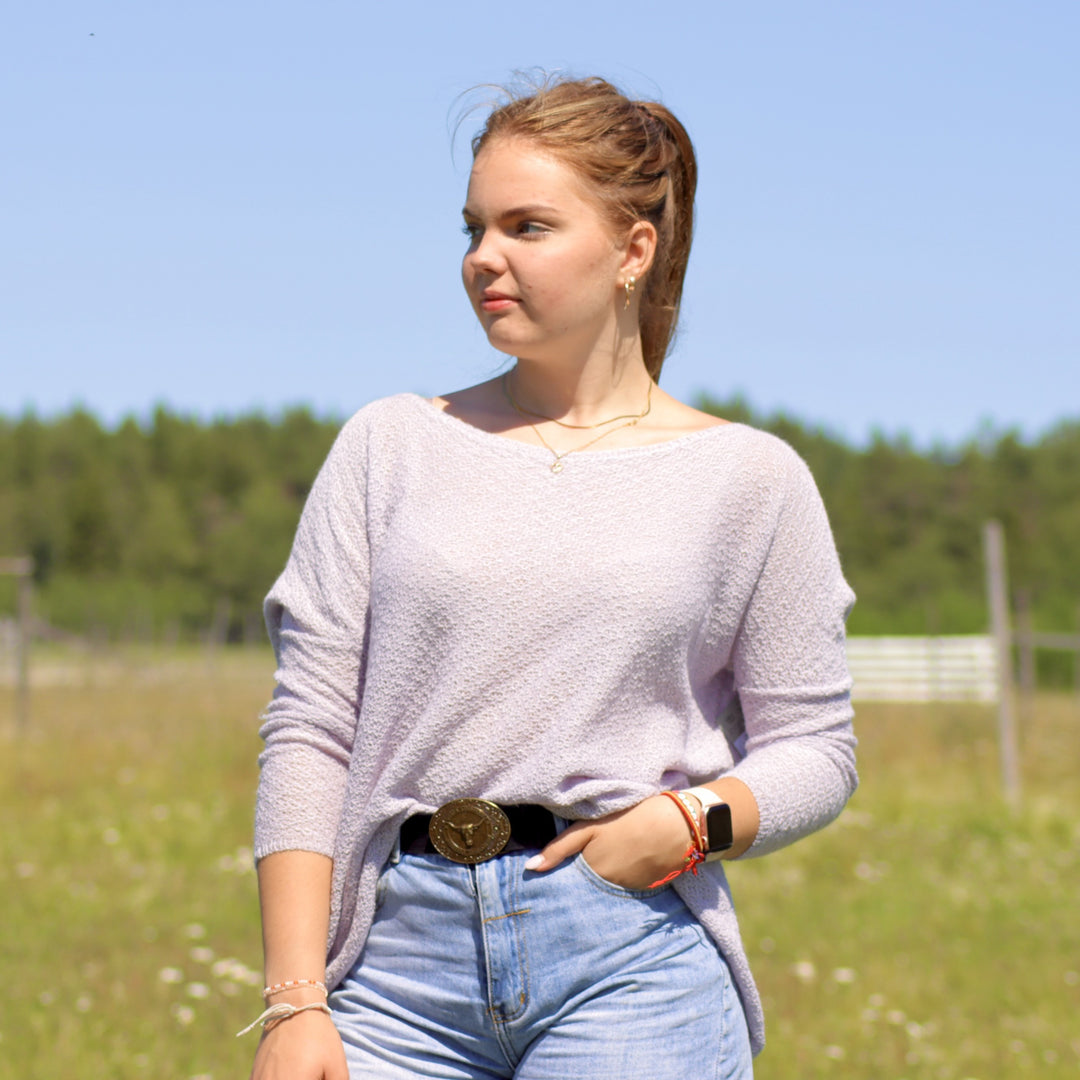 Baby alpaca wool airy sweater