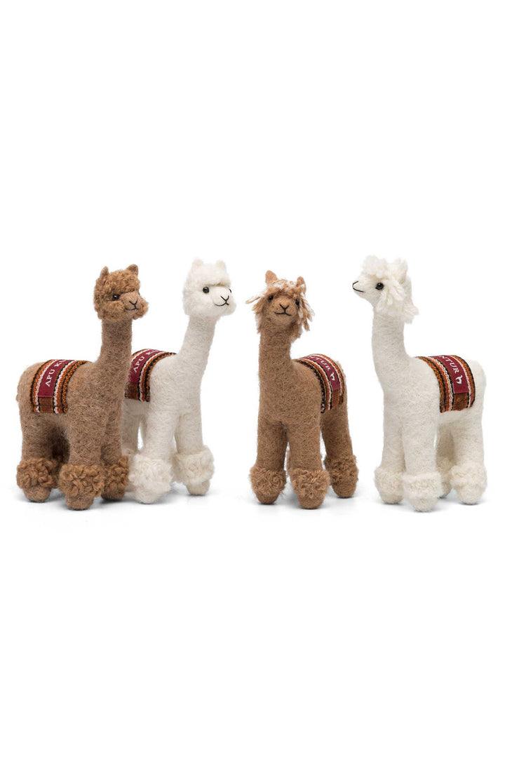Alpaca wool alpaca figures
