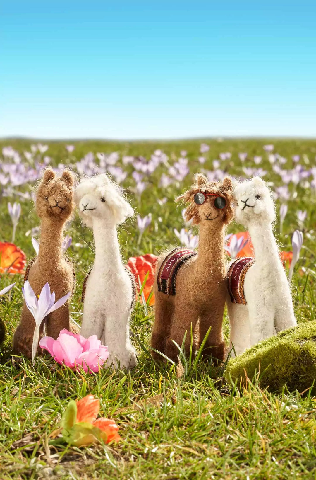 Alpaca wool alpaca figures