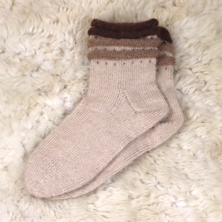 100% alpaca wool socks (hand-knitted)