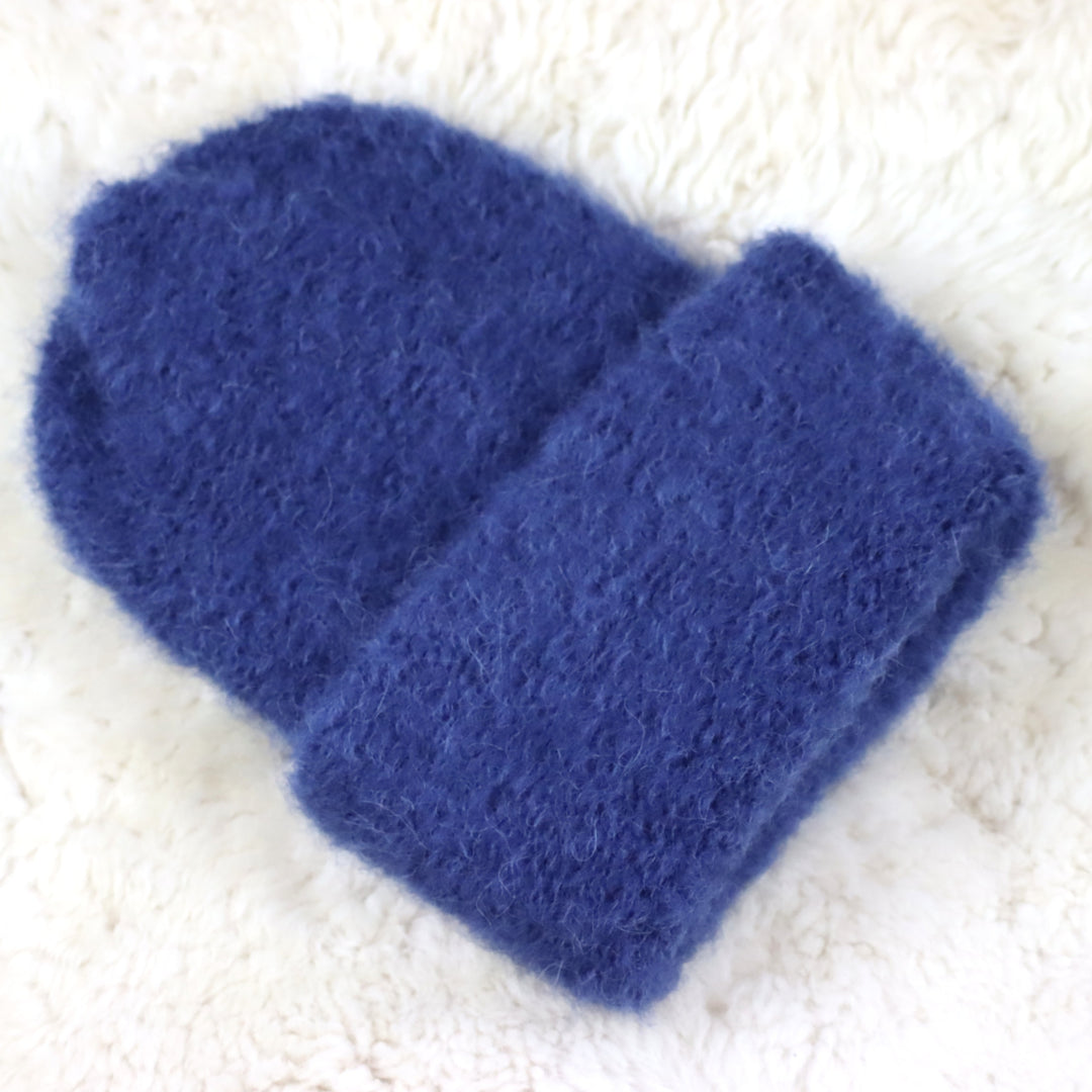 Rolled Brim Furry Hat - Puffy