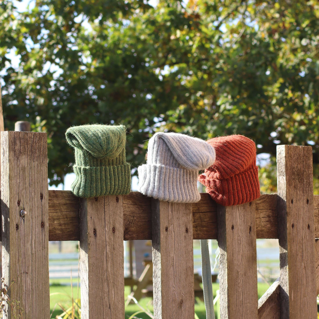 Ribbed knit hat