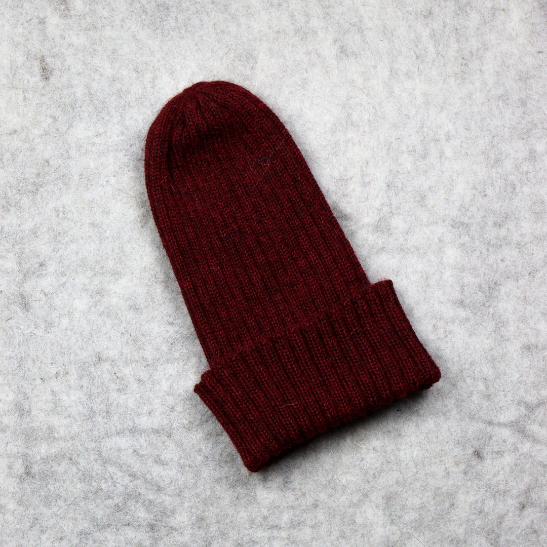 Ribbed knit hat