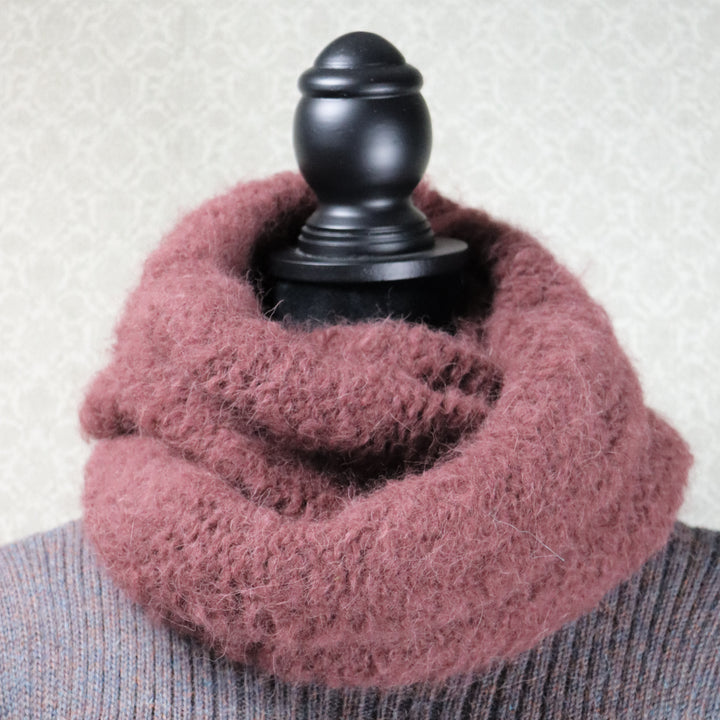 Soft alpaca wool infinity scarf - Puffy
