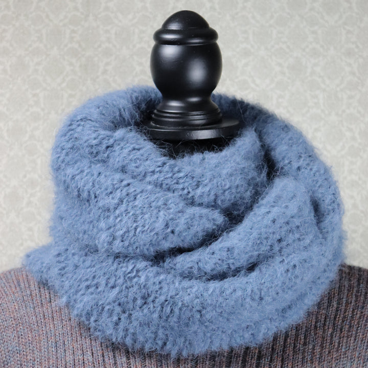 Soft alpaca wool infinity scarf - Puffy