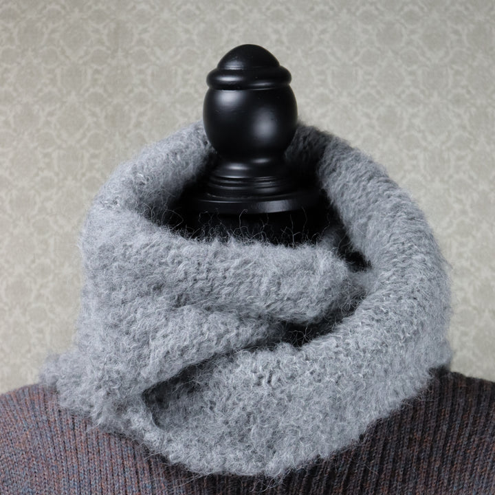 Soft alpaca wool infinity scarf - Puffy