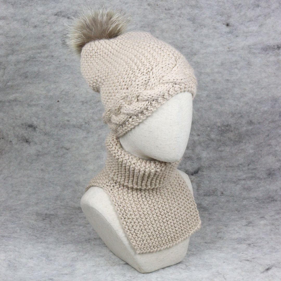Baby Alpaca Wool Collar Scarf