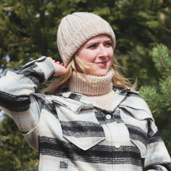 Baby Alpaca Wool Collar Scarf