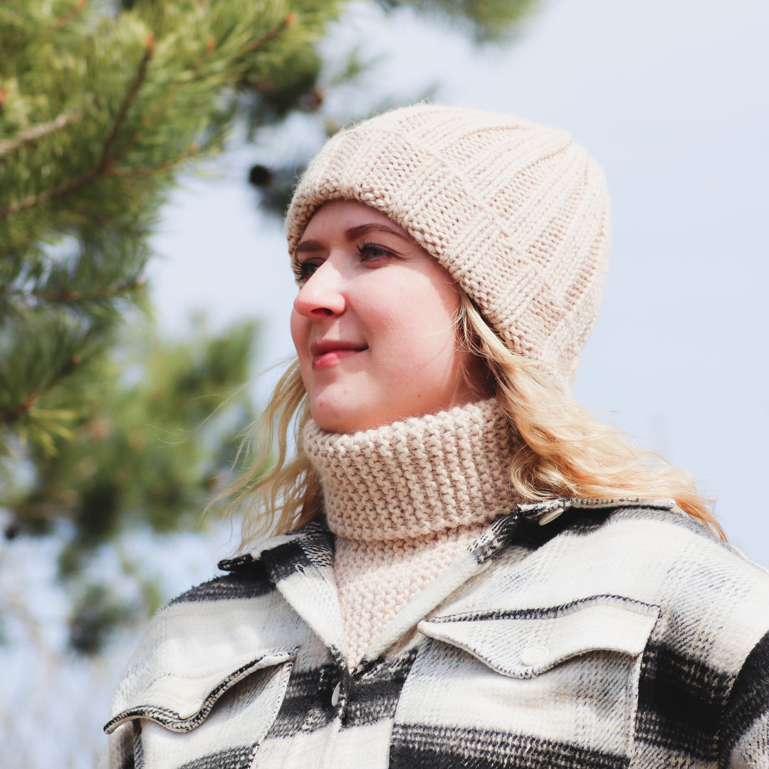 Baby Alpaca Wool Collar Scarf