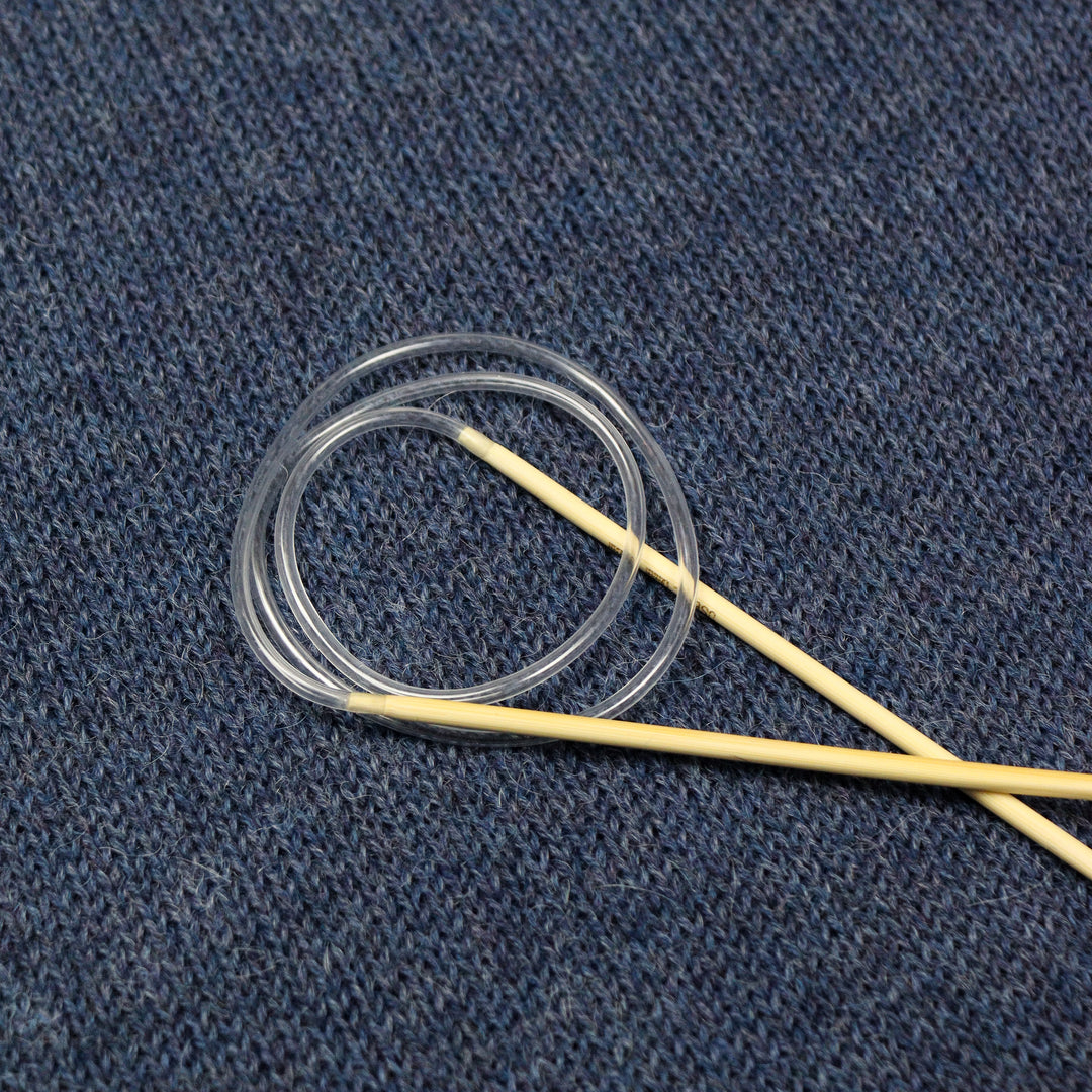 Circular needles with metal cable