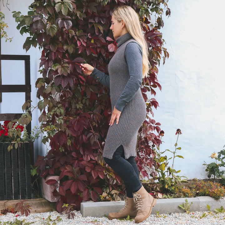 High-neck dress
