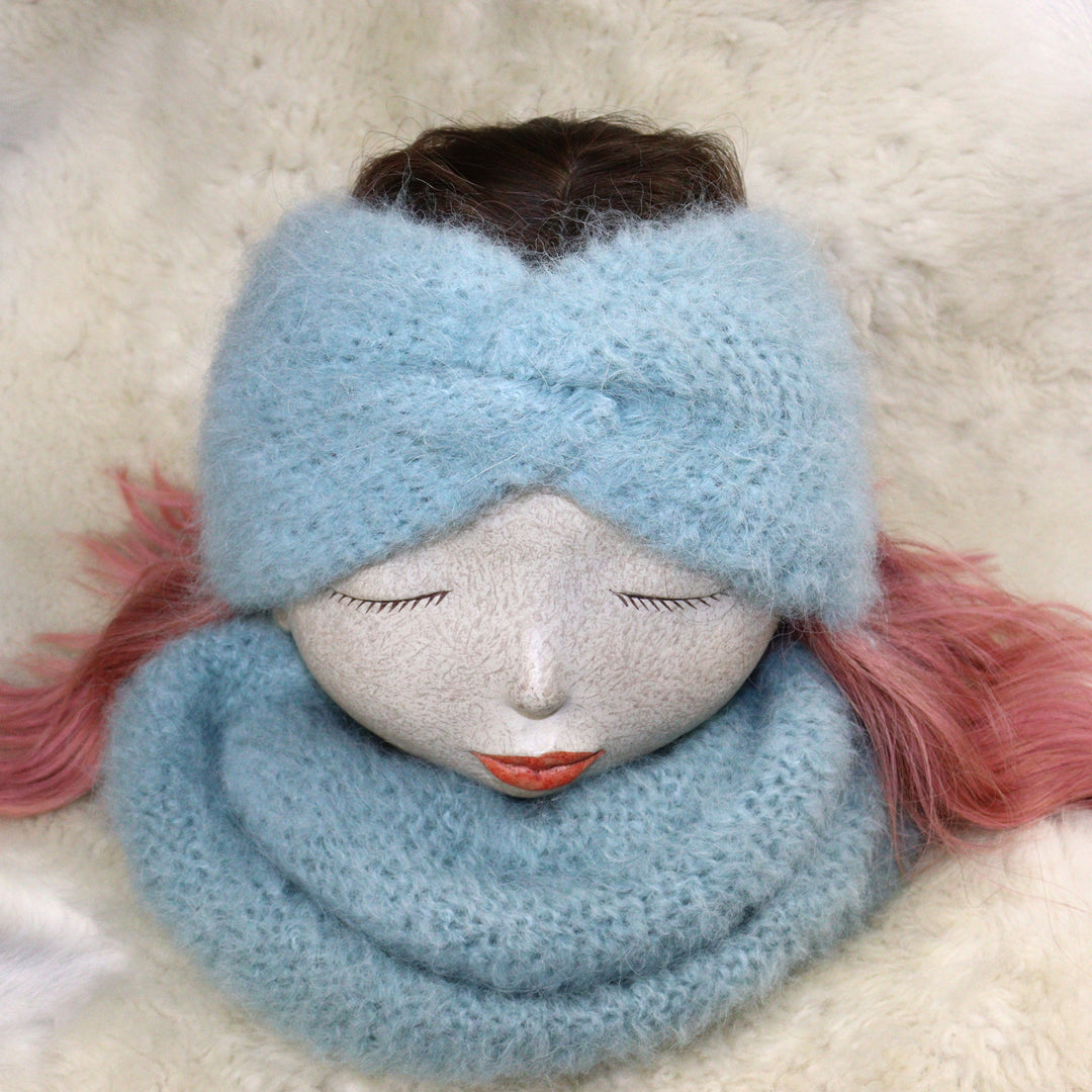 Soft headband with alpaca wool - Puffy