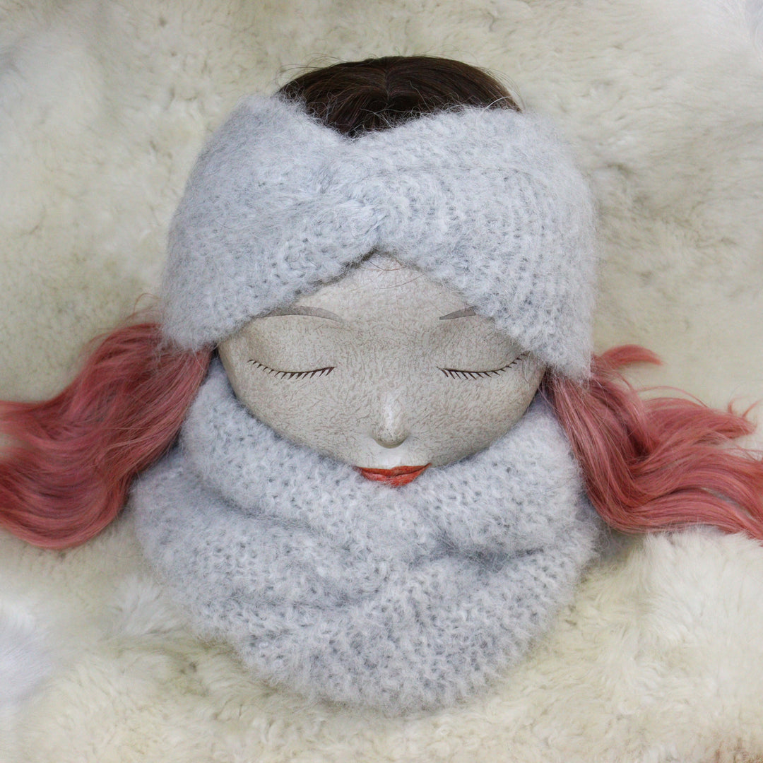Soft headband with alpaca wool - Puffy